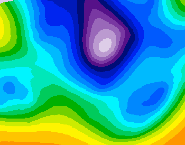 GDPS 500 millibar geopotential height 162 hour forecast chart for Canada based on 2026/02/16 1200Z data