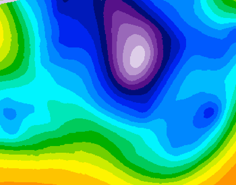 GDPS 500 millibar geopotential height 168 hour forecast chart for Canada based on 2026/02/16 1200Z data