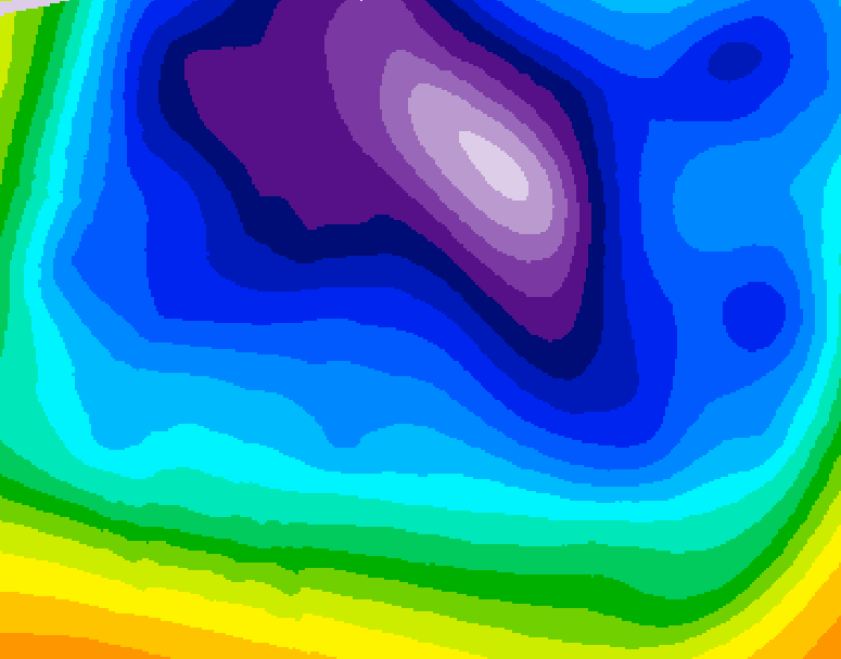 GDPS 500 millibar geopotential height 192 hour forecast chart for Canada based on 2026/02/16 1200Z data