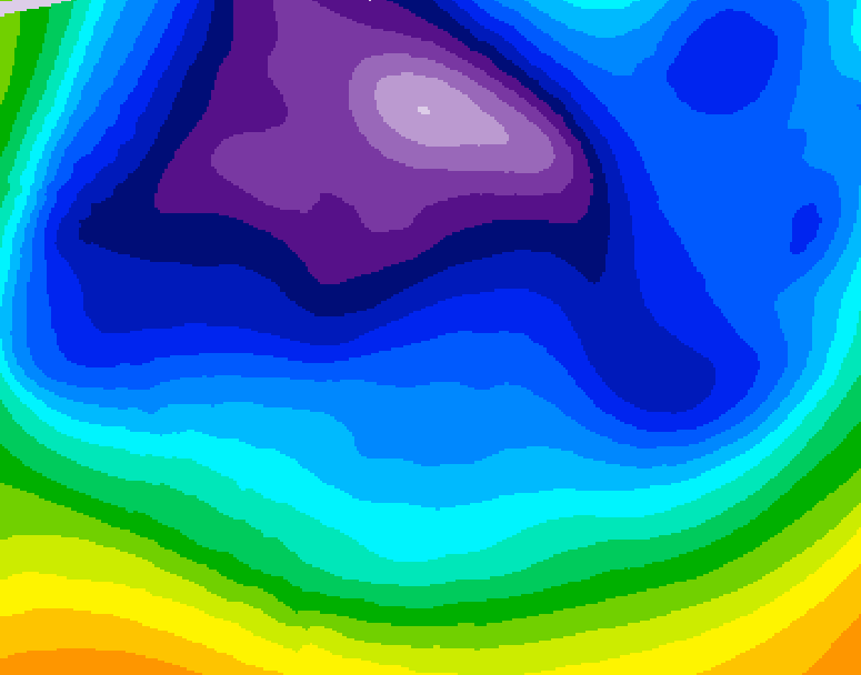 GDPS 500 millibar geopotential height 210 hour forecast chart for Canada based on 2026/02/16 1200Z data