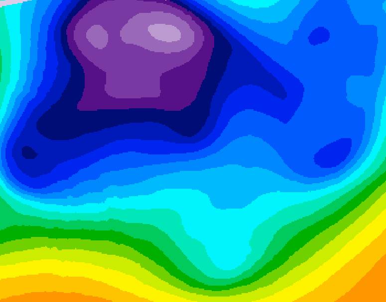 GDPS 500 millibar geopotential height 228 hour forecast chart for Canada based on 2026/02/16 1200Z data