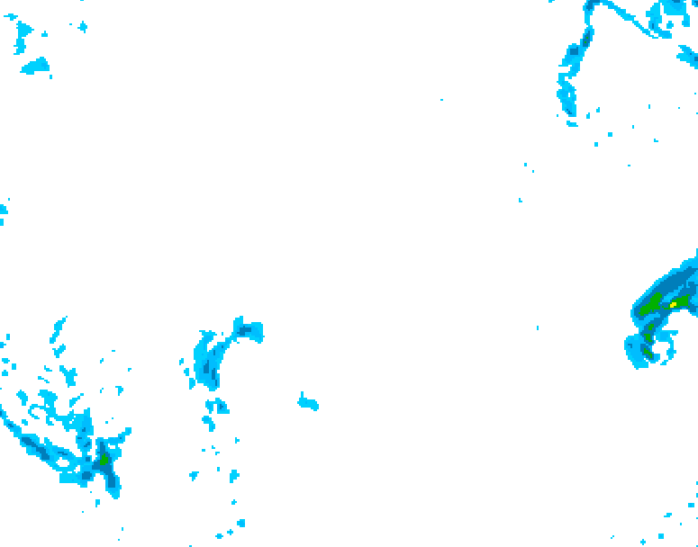GDPS precipitation 042 hour forecast chart for Canada based on 2026/02/16 0000Z data