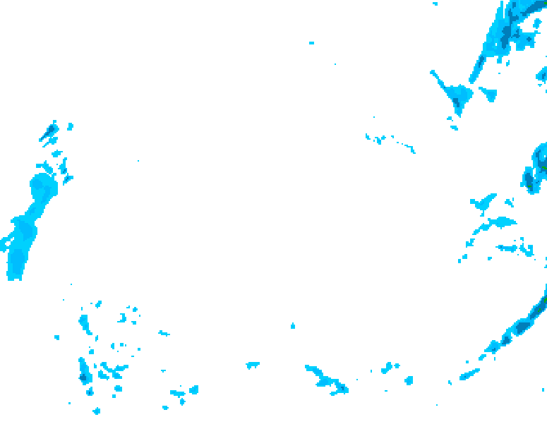 GDPS precipitation 096 hour forecast chart for Canada based on 2026/02/16 0000Z data
