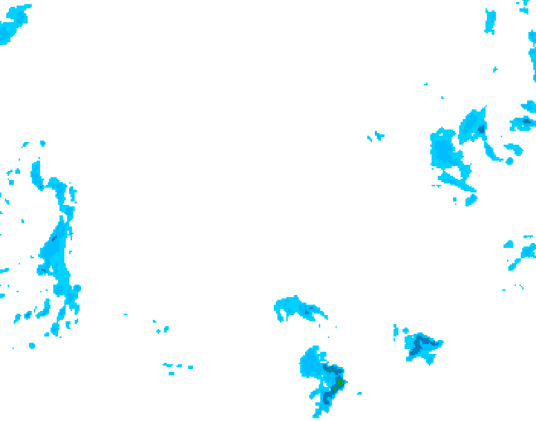 GDPS precipitation 120 hour forecast chart for Canada based on 2026/02/16 0000Z data