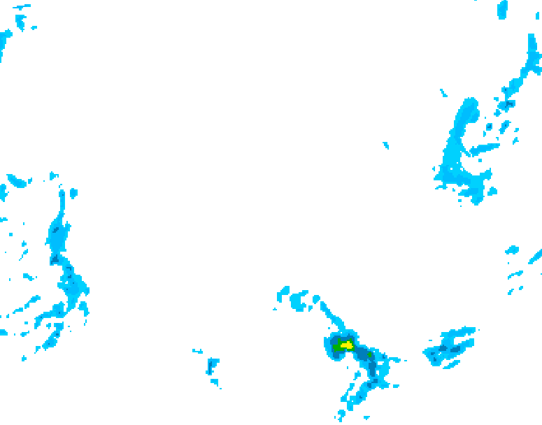 GDPS precipitation 126 hour forecast chart for Canada based on 2026/02/16 0000Z data