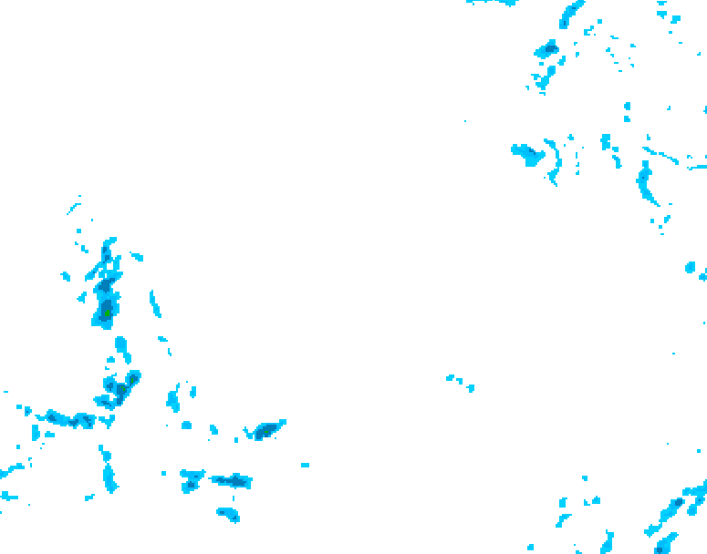 GDPS precipitation 222 hour forecast chart for Canada based on 2026/02/16 0000Z data