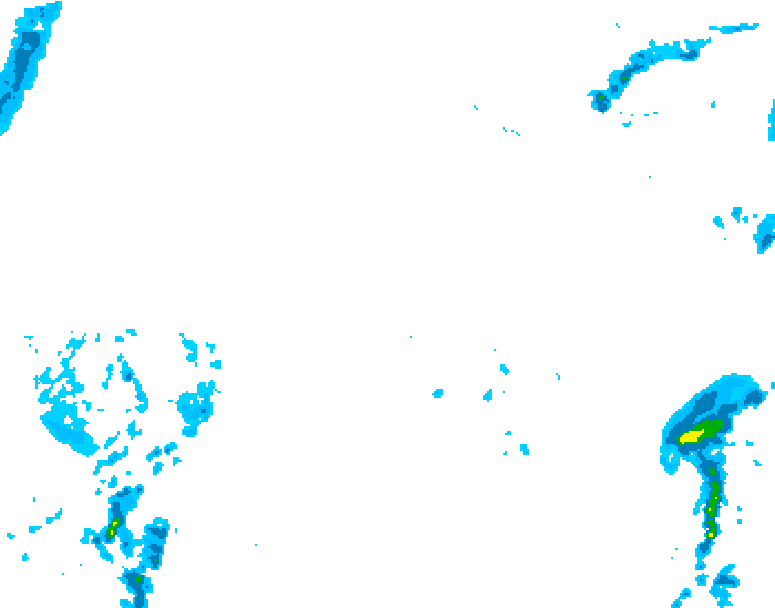 GDPS precipitation 012 hour forecast chart for Canada based on 2026/02/16 1200Z data