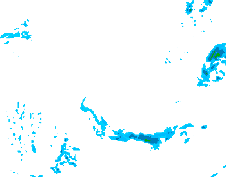 GDPS precipitation 054 hour forecast chart for Canada based on 2026/02/16 1200Z data