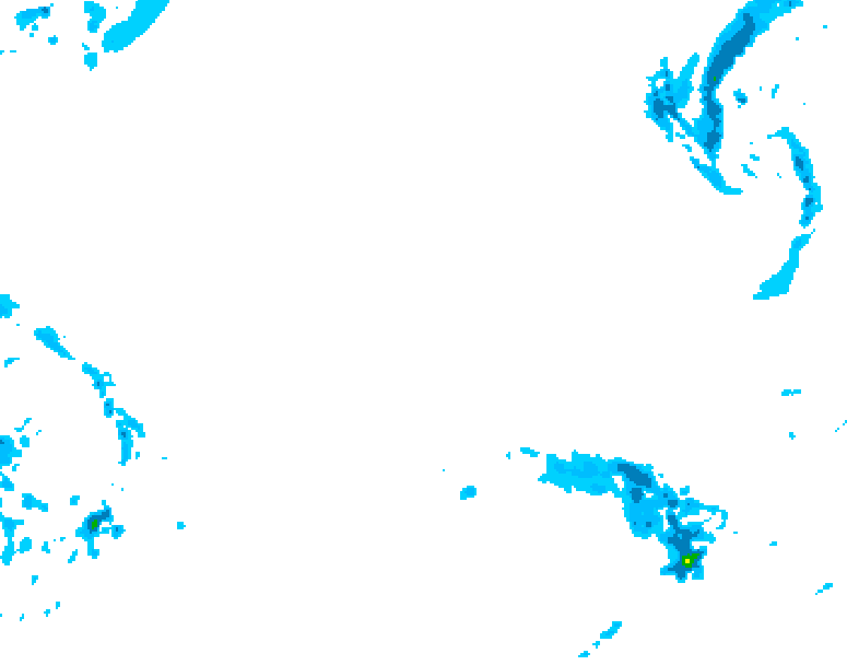 GDPS precipitation 126 hour forecast chart for Canada based on 2026/02/16 1200Z data
