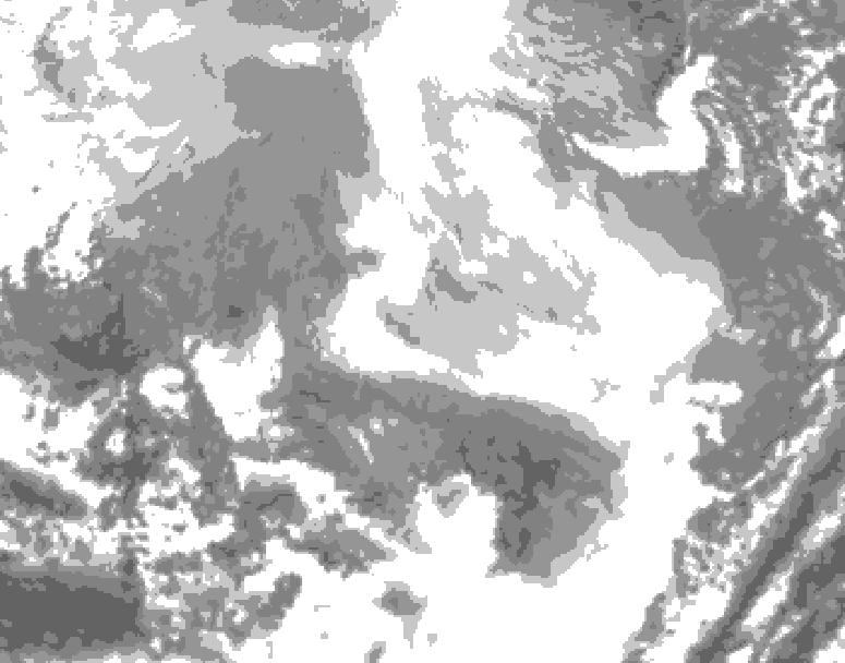 GDPS total cloud 216 hour forecast chart for Canada based on 2026/02/16 0000Z data