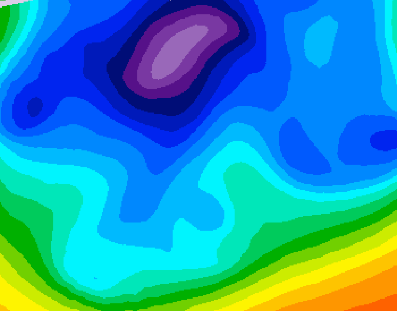 GDPS 500 millibar geopotential height 084 hour forecast chart for Canada based on 2026/02/17 0000Z data
