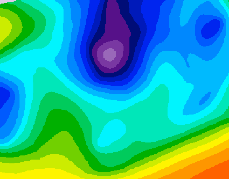 GDPS 500 millibar geopotential height 120 hour forecast chart for Canada based on 2026/02/17 0000Z data