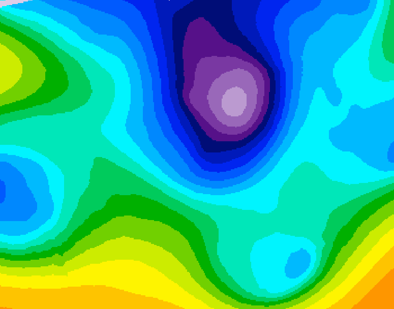 GDPS 500 millibar geopotential height 150 hour forecast chart for Canada based on 2026/02/17 0000Z data