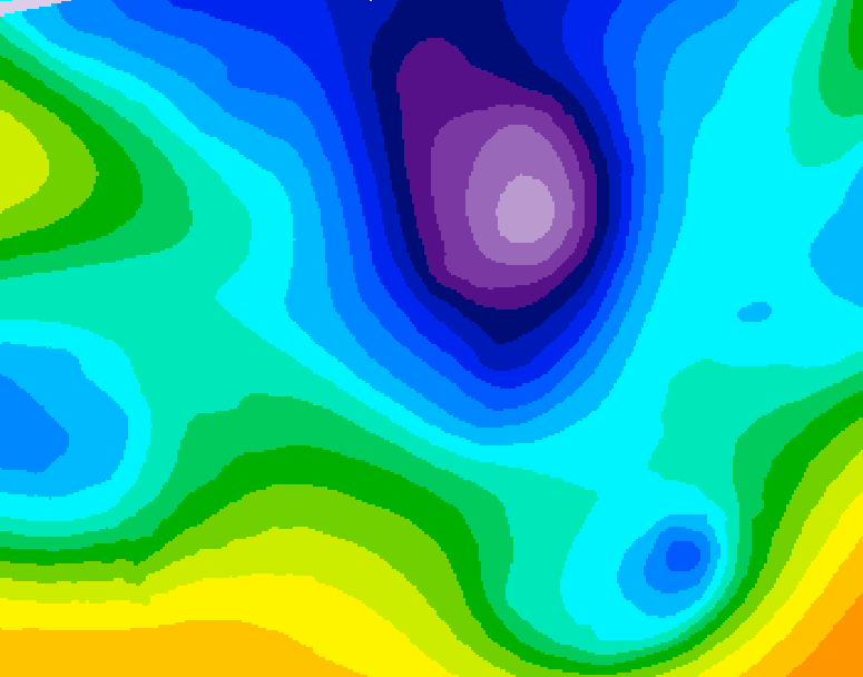 GDPS 500 millibar geopotential height 156 hour forecast chart for Canada based on 2026/02/17 0000Z data