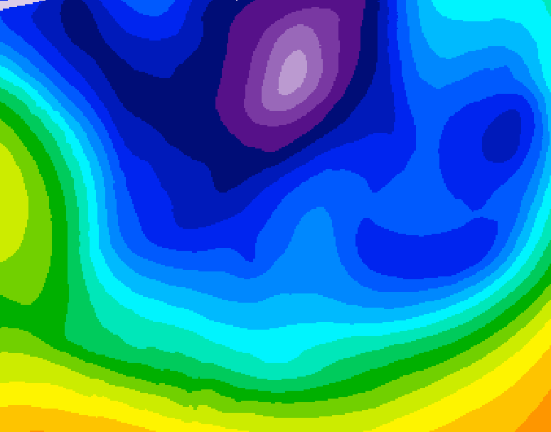 GDPS 500 millibar geopotential height 216 hour forecast chart for Canada based on 2026/02/17 0000Z data