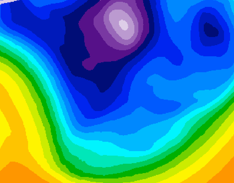 GDPS 500 millibar geopotential height 234 hour forecast chart for Canada based on 2026/02/17 0000Z data