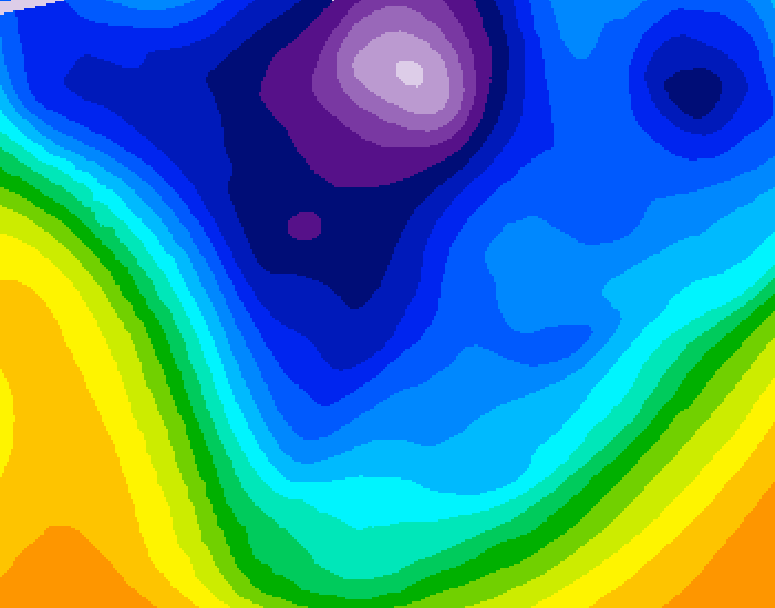 GDPS 500 millibar geopotential height 240 hour forecast chart for Canada based on 2026/02/17 0000Z data