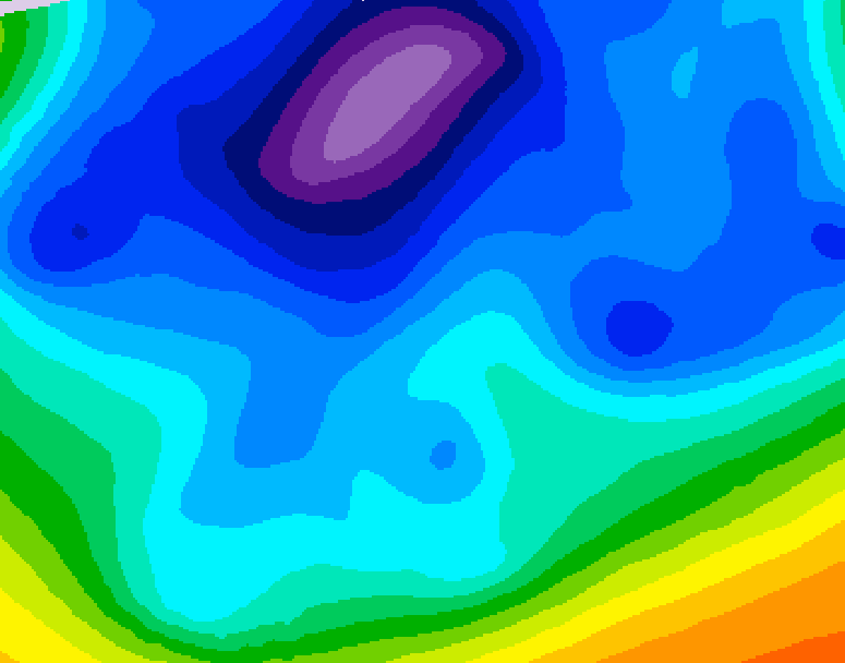 GDPS 500 millibar geopotential height 072 hour forecast chart for Canada based on 2026/02/17 1200Z data
