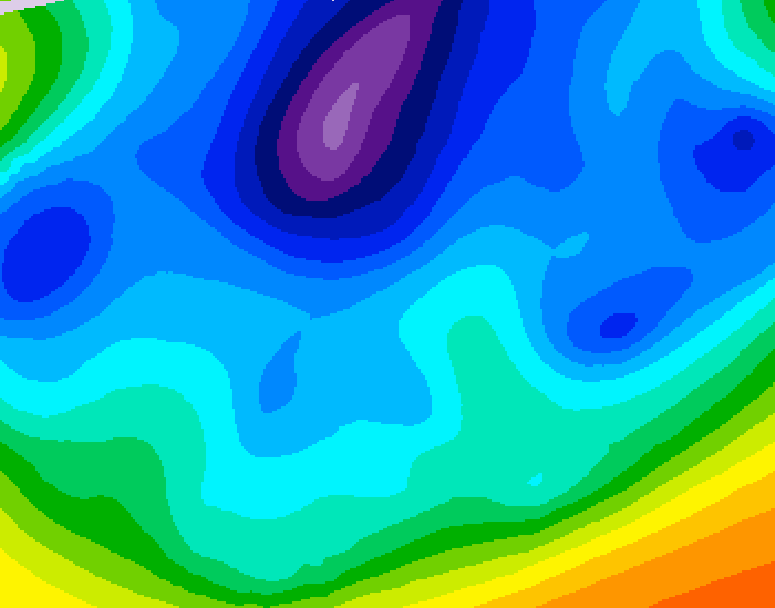 GDPS 500 millibar geopotential height 084 hour forecast chart for Canada based on 2026/02/17 1200Z data