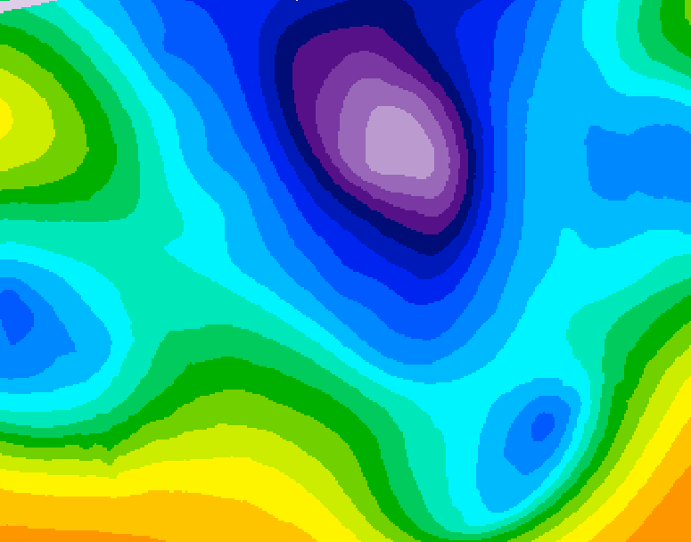 GDPS 500 millibar geopotential height 144 hour forecast chart for Canada based on 2026/02/17 1200Z data