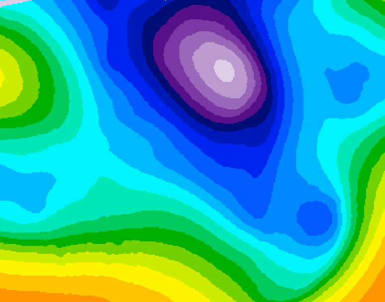 GDPS 500 millibar geopotential height 156 hour forecast chart for Canada based on 2026/02/17 1200Z data
