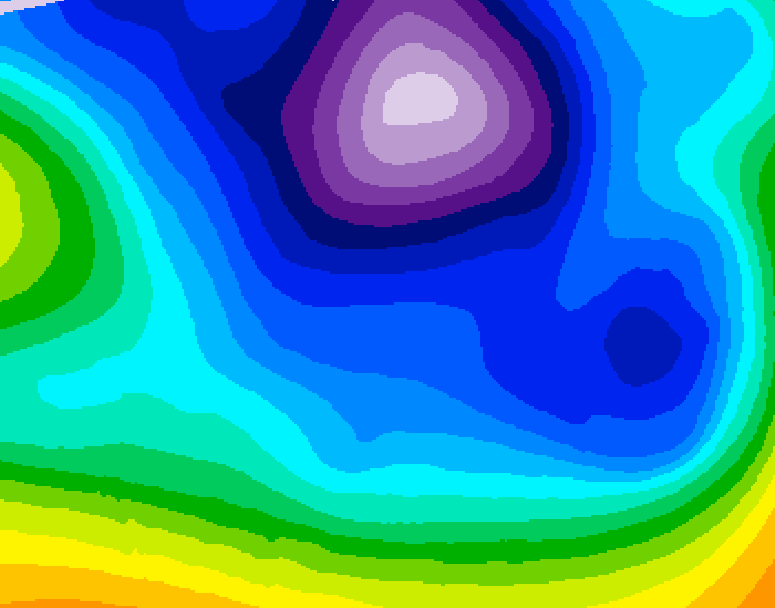 GDPS 500 millibar geopotential height 180 hour forecast chart for Canada based on 2026/02/17 1200Z data