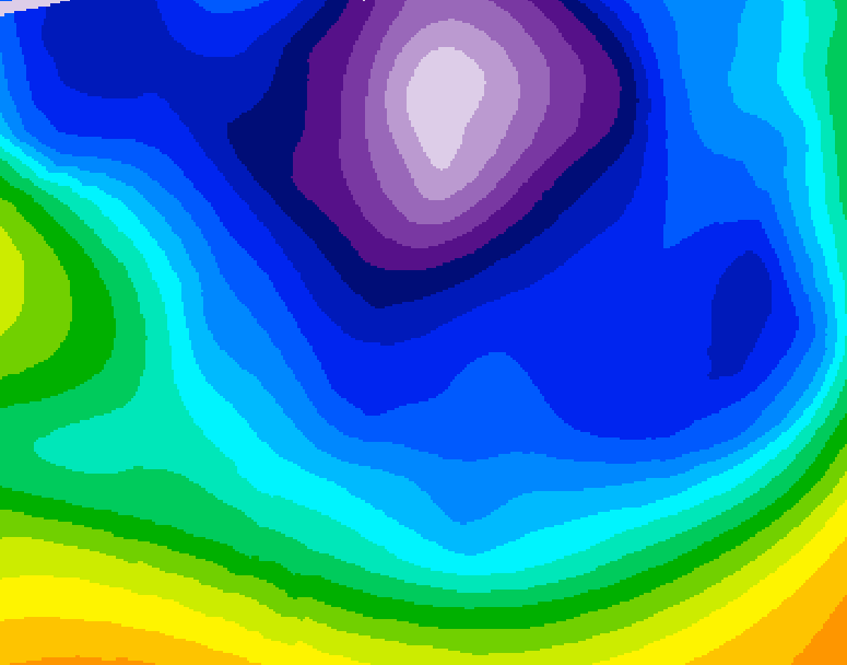 GDPS 500 millibar geopotential height 192 hour forecast chart for Canada based on 2026/02/17 1200Z data
