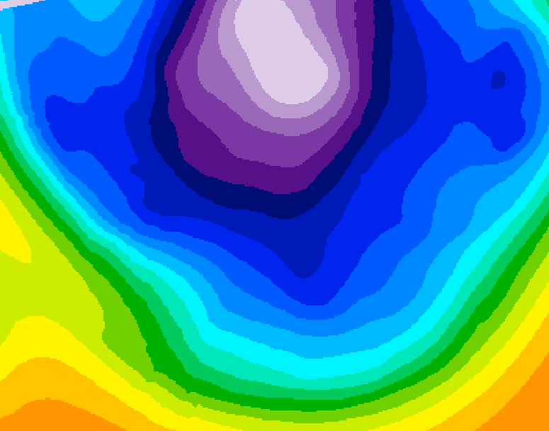 GDPS 500 millibar geopotential height 216 hour forecast chart for Canada based on 2026/02/17 1200Z data