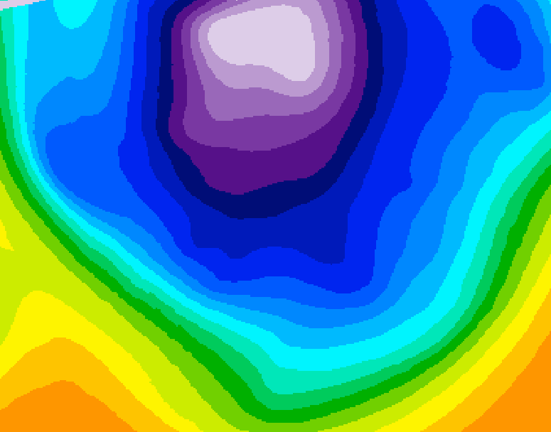 GDPS 500 millibar geopotential height 228 hour forecast chart for Canada based on 2026/02/17 1200Z data
