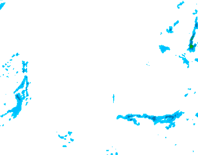 GDPS precipitation 096 hour forecast chart for Canada based on 2026/02/17 0000Z data