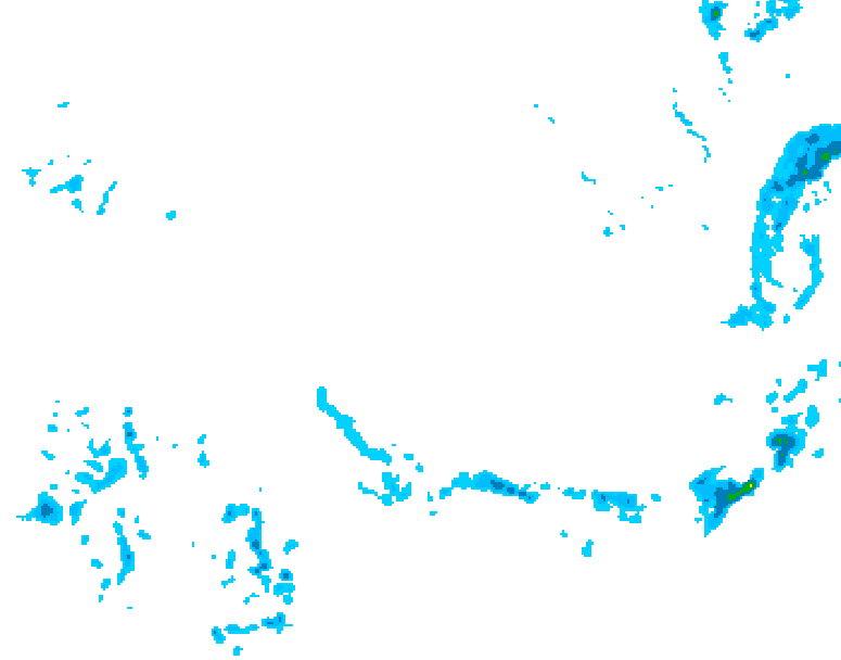 GDPS precipitation 036 hour forecast chart for Canada based on 2026/02/17 1200Z data