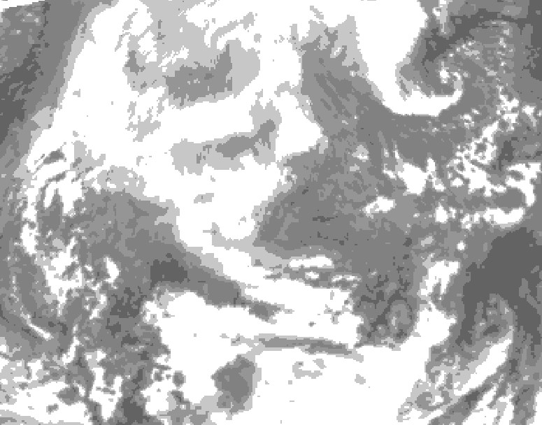 GDPS total cloud 006 hour forecast chart for Canada based on 2026/02/17 0000Z data