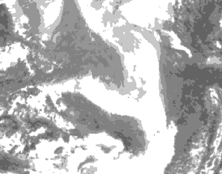 GDPS total cloud 186 hour forecast chart for Canada based on 2026/02/17 0000Z data