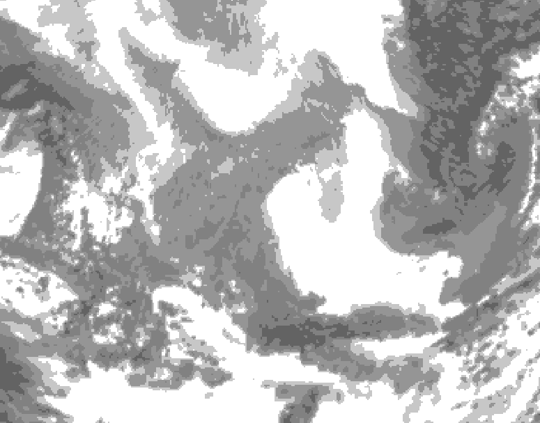GDPS total cloud 216 hour forecast chart for Canada based on 2026/02/17 0000Z data