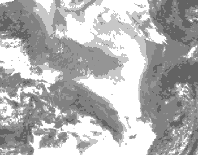GDPS total cloud 168 hour forecast chart for Canada based on 2026/02/17 1200Z data