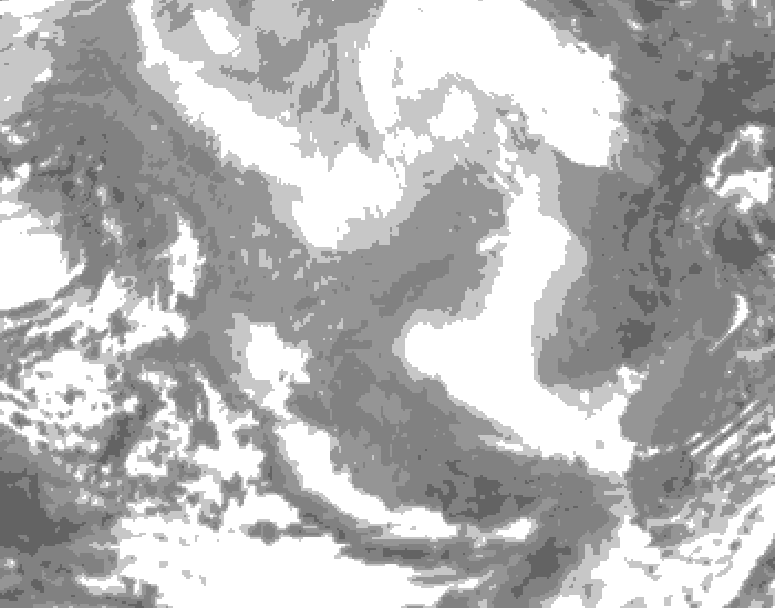 GDPS total cloud 192 hour forecast chart for Canada based on 2026/02/17 1200Z data