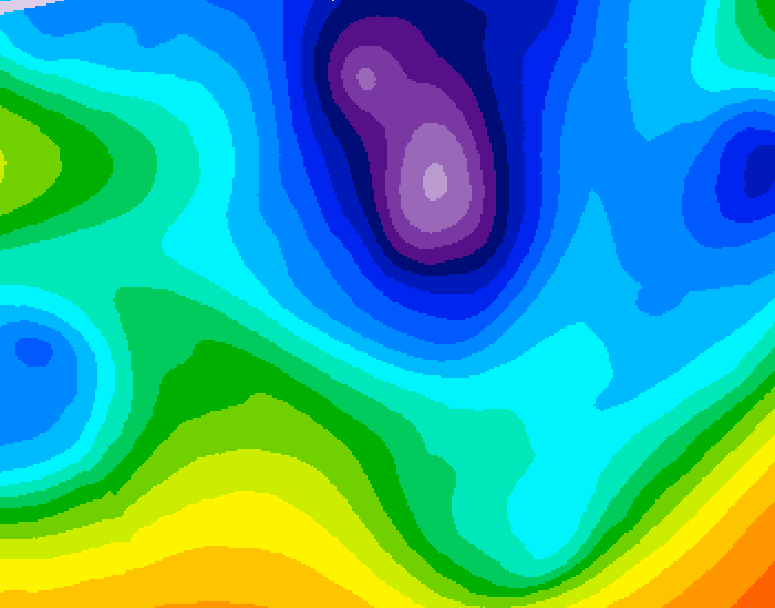 GDPS 500 millibar geopotential height 120 hour forecast chart for Canada based on 2026/02/18 0000Z data