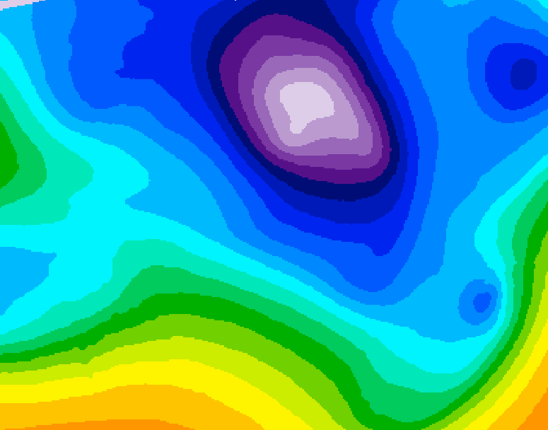 GDPS 500 millibar geopotential height 144 hour forecast chart for Canada based on 2026/02/18 0000Z data