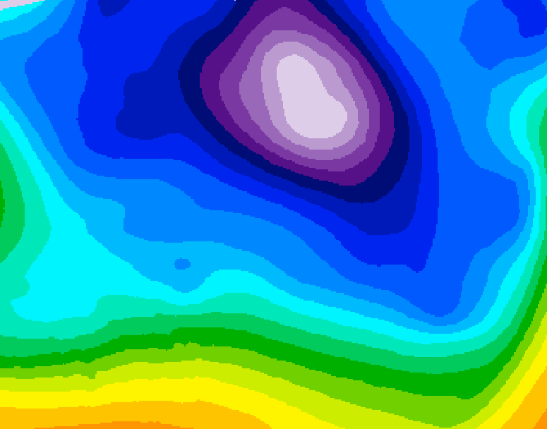 GDPS 500 millibar geopotential height 162 hour forecast chart for Canada based on 2026/02/18 0000Z data