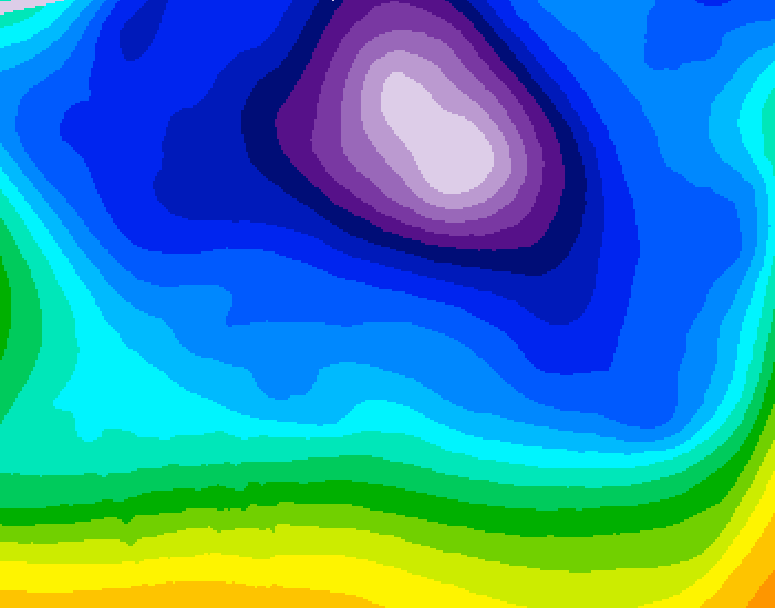 GDPS 500 millibar geopotential height 168 hour forecast chart for Canada based on 2026/02/18 0000Z data