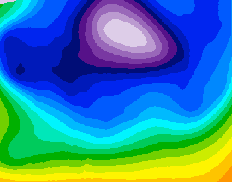 GDPS 500 millibar geopotential height 186 hour forecast chart for Canada based on 2026/02/18 0000Z data