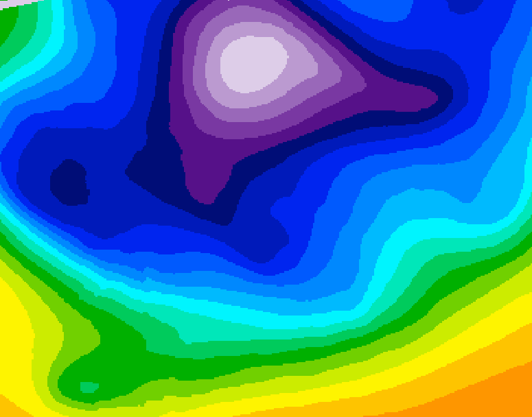 GDPS 500 millibar geopotential height 204 hour forecast chart for Canada based on 2026/02/18 0000Z data