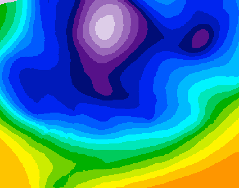 GDPS 500 millibar geopotential height 216 hour forecast chart for Canada based on 2026/02/18 0000Z data