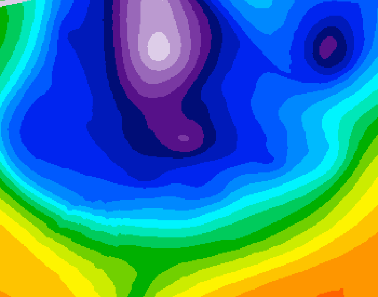 GDPS 500 millibar geopotential height 228 hour forecast chart for Canada based on 2026/02/18 0000Z data