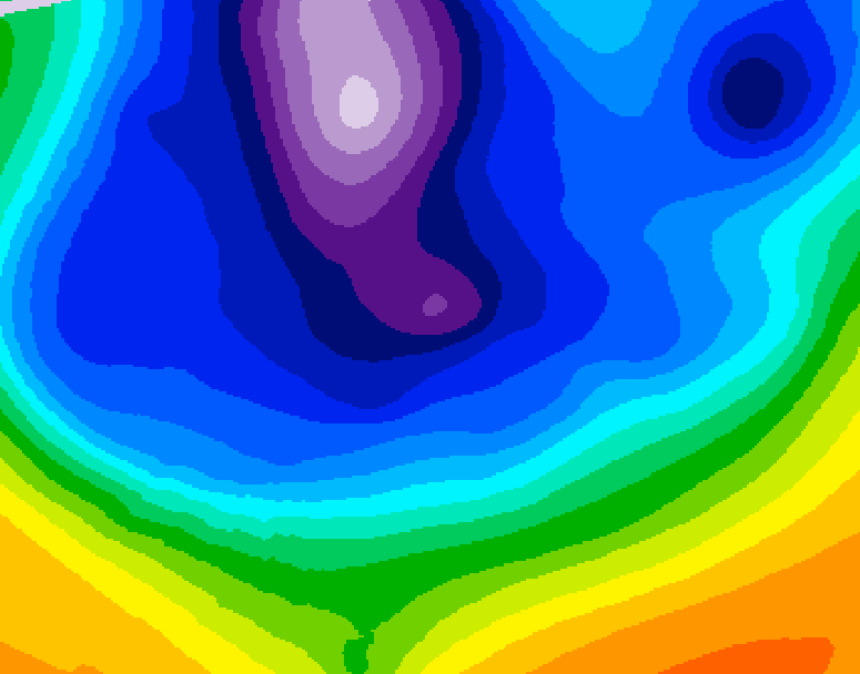 GDPS 500 millibar geopotential height 234 hour forecast chart for Canada based on 2026/02/18 0000Z data