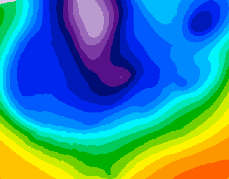 GDPS 500 millibar geopotential height 240 hour forecast chart for Canada based on 2026/02/18 0000Z data