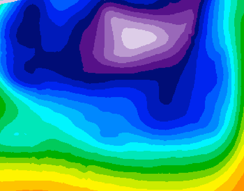 GDPS 500 millibar geopotential height 162 hour forecast chart for Canada based on 2026/02/18 1200Z data