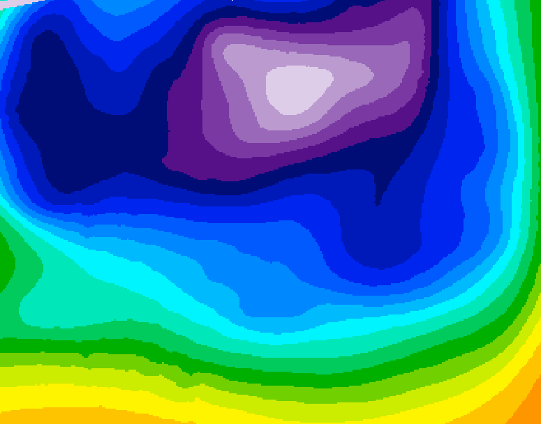 GDPS 500 millibar geopotential height 168 hour forecast chart for Canada based on 2026/02/18 1200Z data