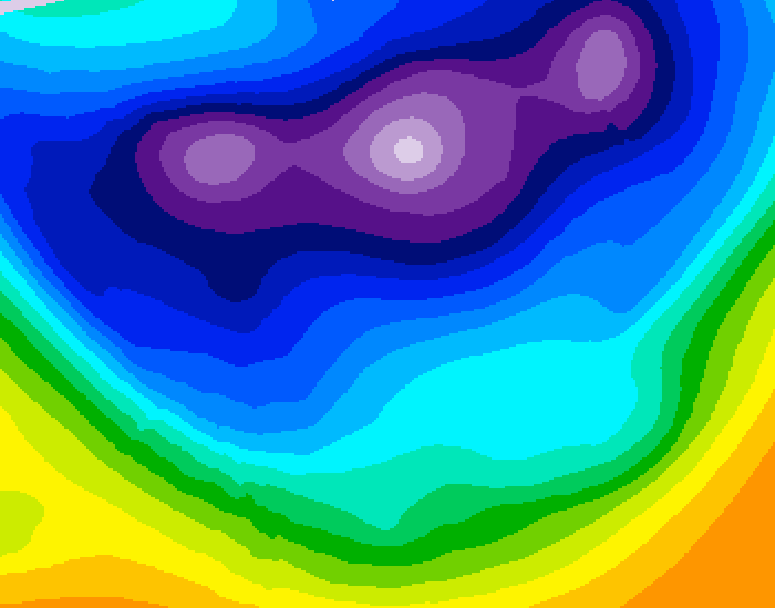 GDPS 500 millibar geopotential height 204 hour forecast chart for Canada based on 2026/02/18 1200Z data