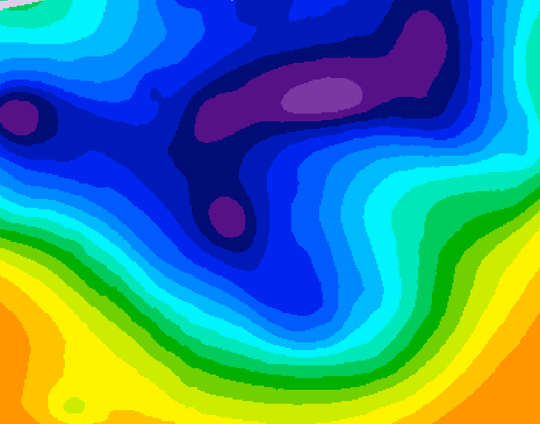 GDPS 500 millibar geopotential height 234 hour forecast chart for Canada based on 2026/02/18 1200Z data